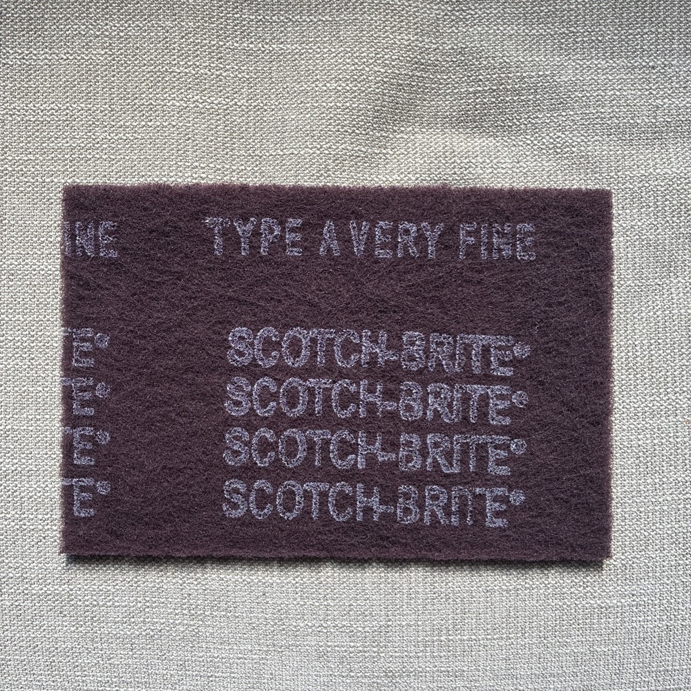 3M Scotch-Brite ~ Very Fine Maroon General Purpose 1 Pad ~ Aluminum Oxide ~ 7447